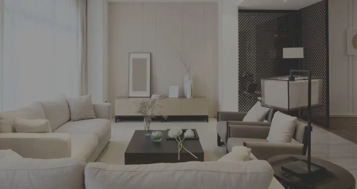 Eleganckie, minimalistyczne wnętrze salonu premium